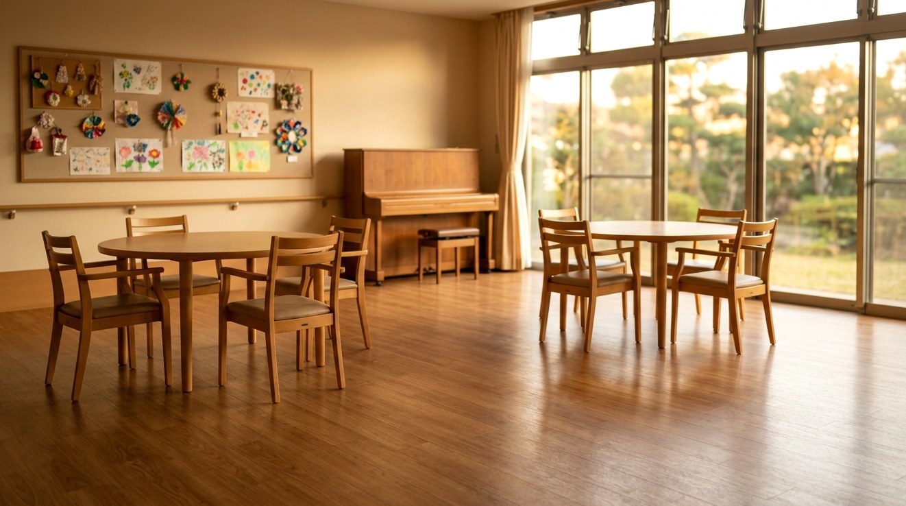 慢性期病棟のデイルーム。患者さんと過ごした温かい時間