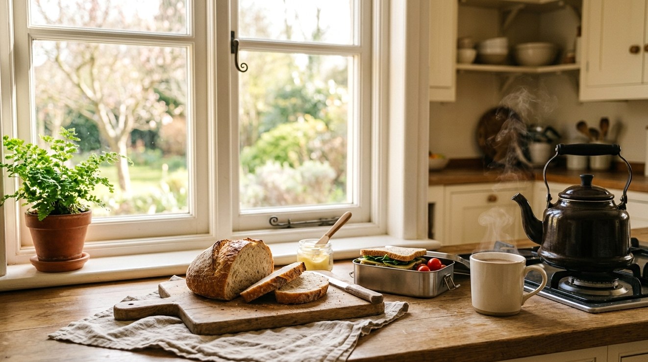 焦らない朝のキッチン。家族のお弁当を準備する穏やかな時間